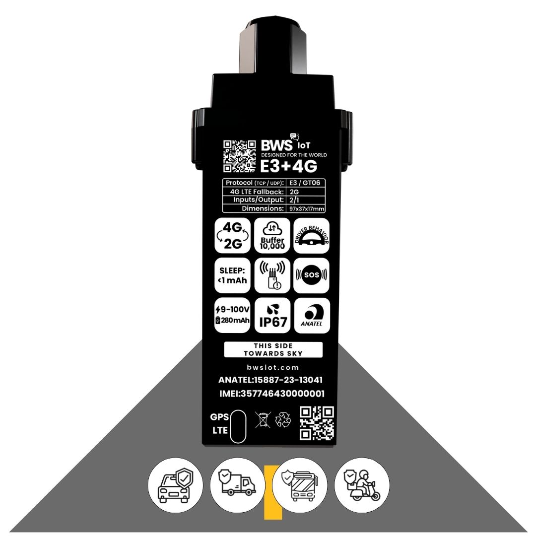 Rastreador E3+4G da BWS IoT